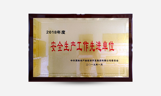 2018年度安全生產(chǎn)工作先進(jìn)單位